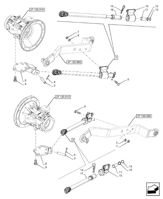 5197055 - Тяга верхняя